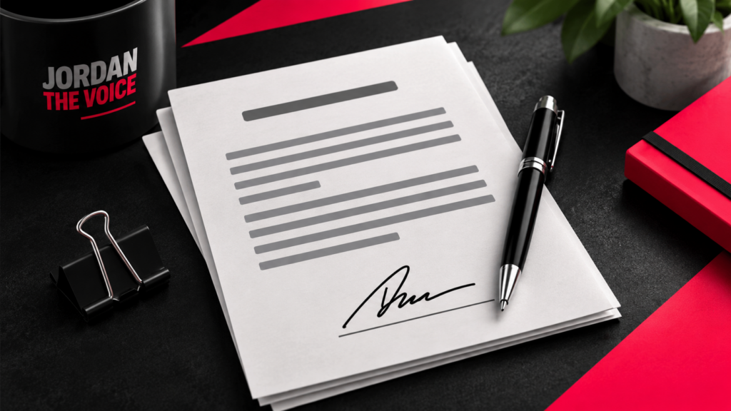 Voiceover Project Contract Template thumbnail